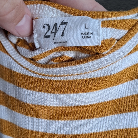 Striped Fall Midi Dress - Picture 3 of 4